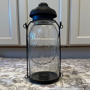 Mason jar tealight hanging har